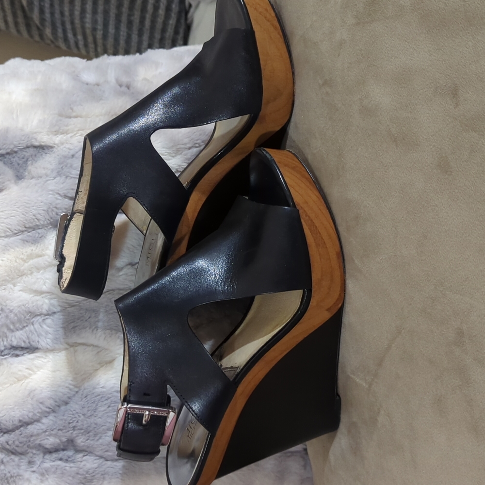 Michael Kors black wedges, size 6.5